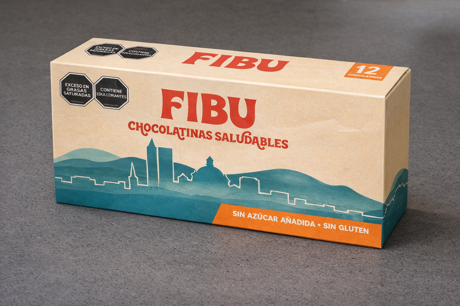 Chocolatinas Saludables FIBU - Caja x 12 Unidades